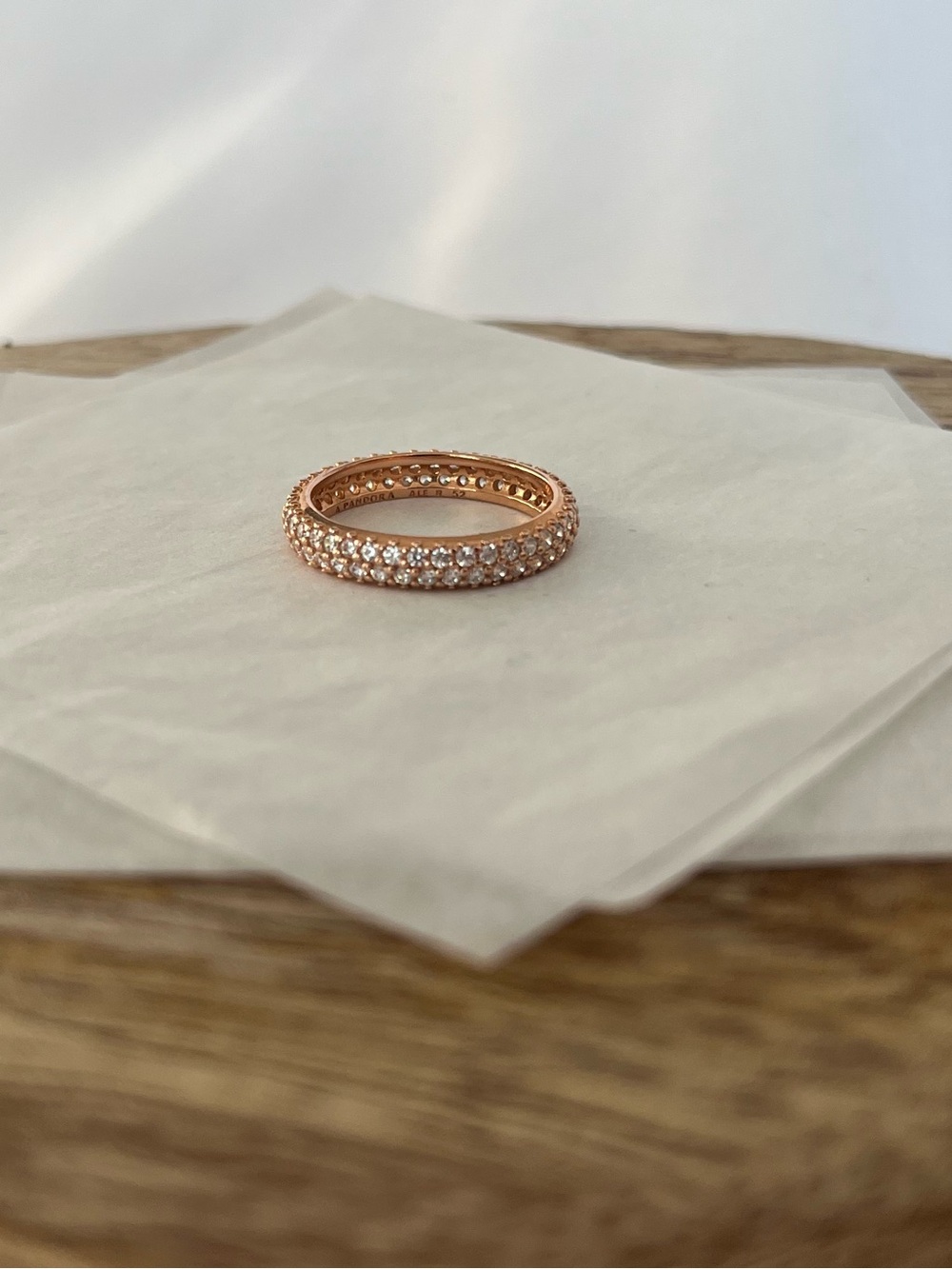 Pandora Timeless Pavé Ring, Rose Gold